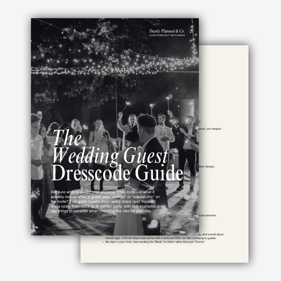 The Wedding Dress Code Guide