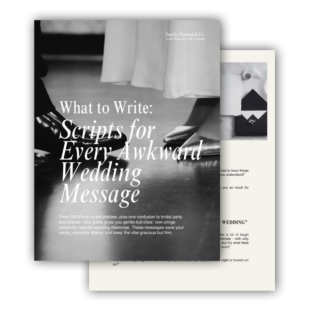 Scripts for Every Awkward Wedding Message