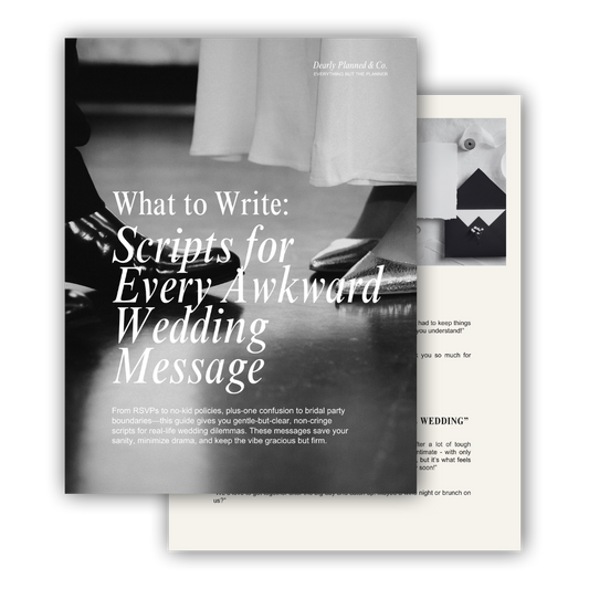 Scripts for Every Awkward Wedding Message